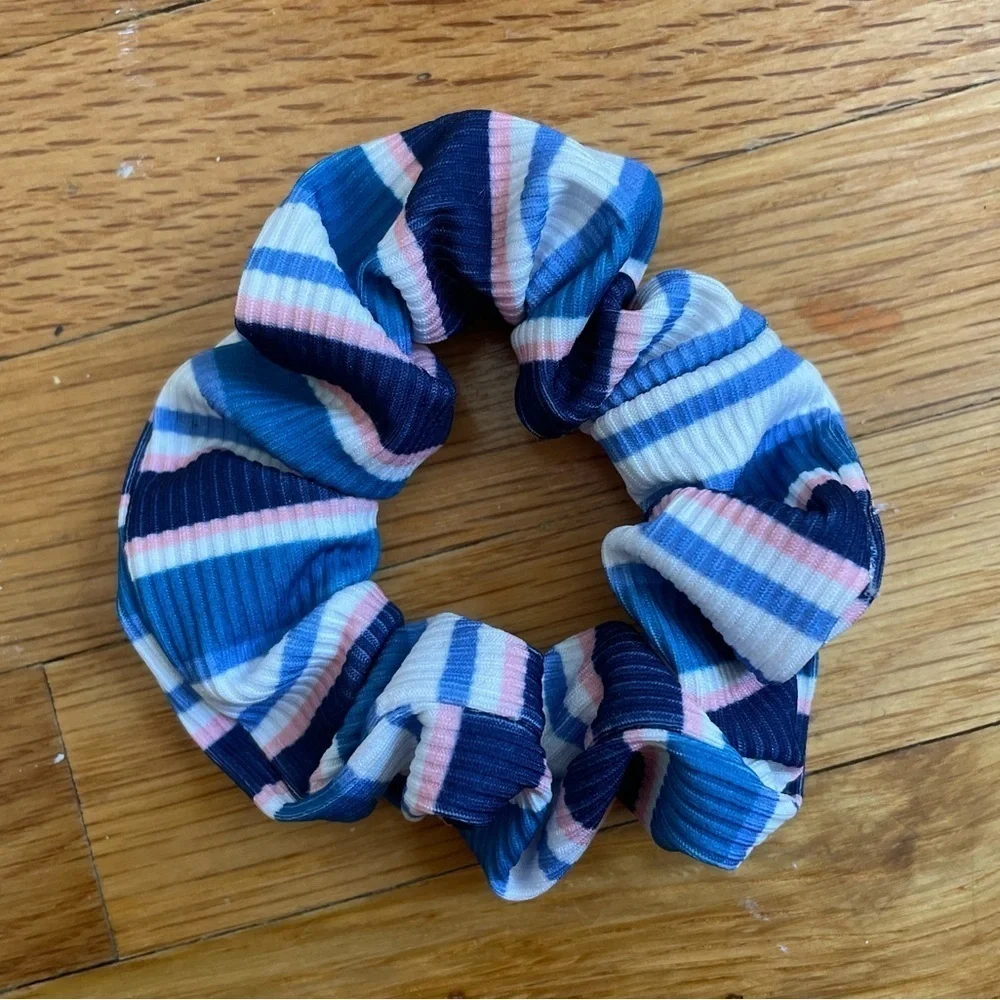 4/$25 Justice Ribbed Striped Scrunchies 2 Pack Multicolored
